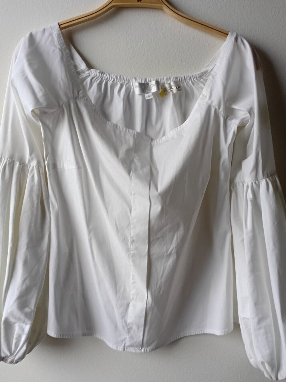 Caroline Constas White Long Sleeve Blouse